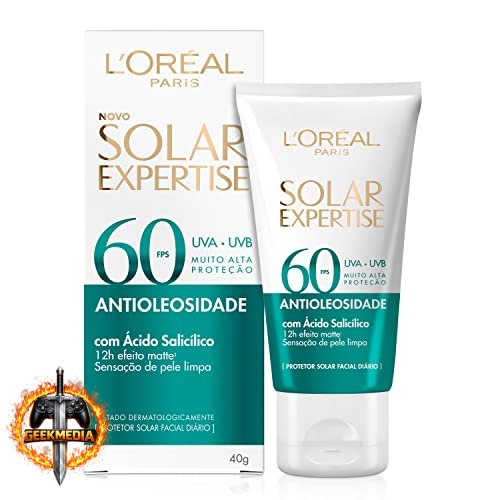 Protetor Facial Solar Expertise Antioleosidade FPS 60 L'Oréal Paris