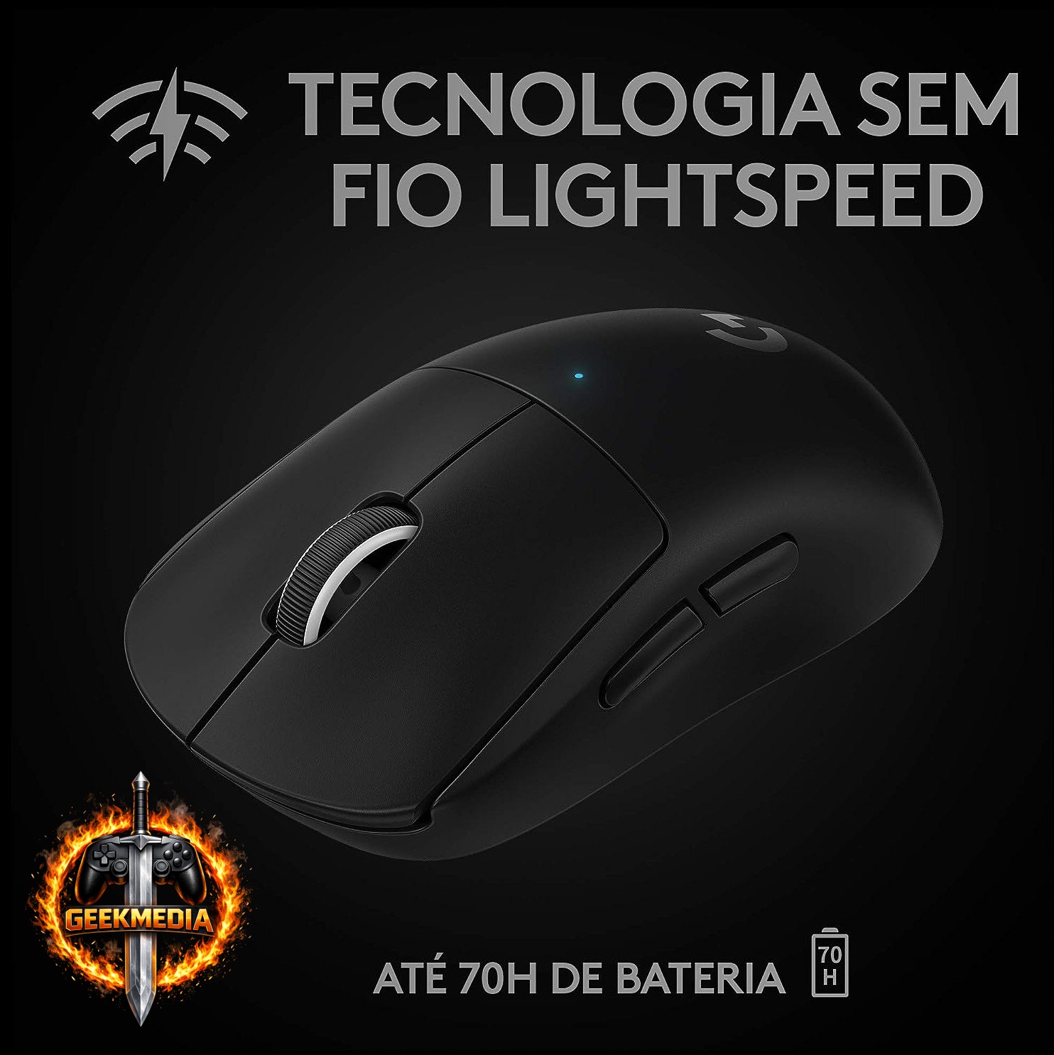Mouse Gamer Sem Fio Logitech G PRO X SUPERLIGHT