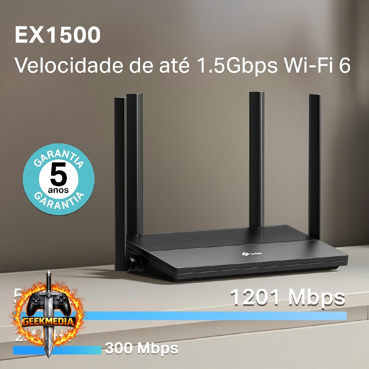 TP-Link EX1500 Roteador Wi-Fi 6 AX1500