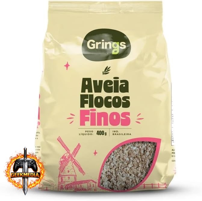 10x Aveia em Flocos Finos 400g Grings