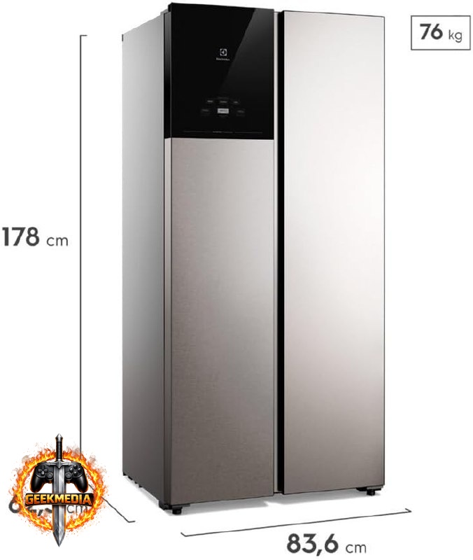Refrigerador Electrolux Frost Free Side by Side 431L ES40S