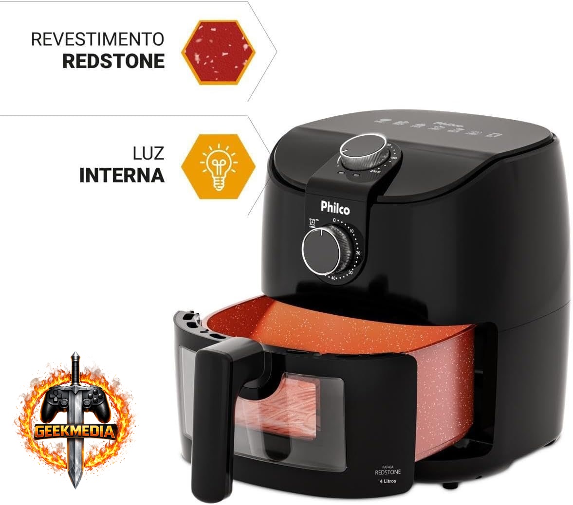 Philco Air Fryer 4L Redstone 1500W