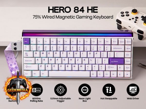 Teclado Magnético Aula Hero 84HE
