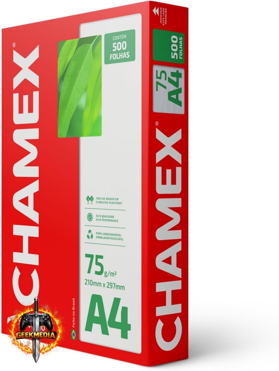 Chamex - Papel Sulfite A4 75g 500 folhas