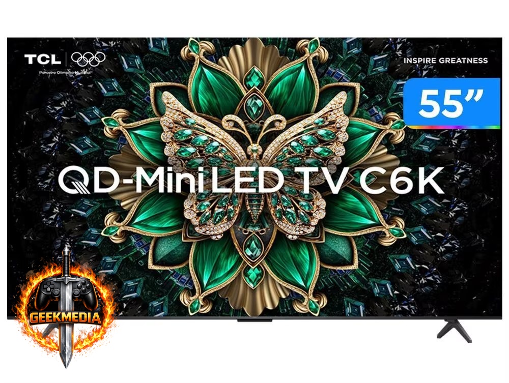 Smart TV 55" TCL 4K UHD MiniLED 55C6K