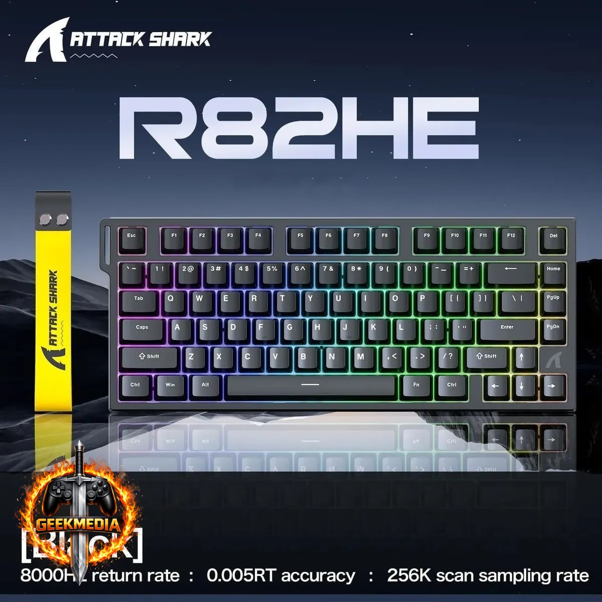 Teclado Magnético Attack Shark R82 He