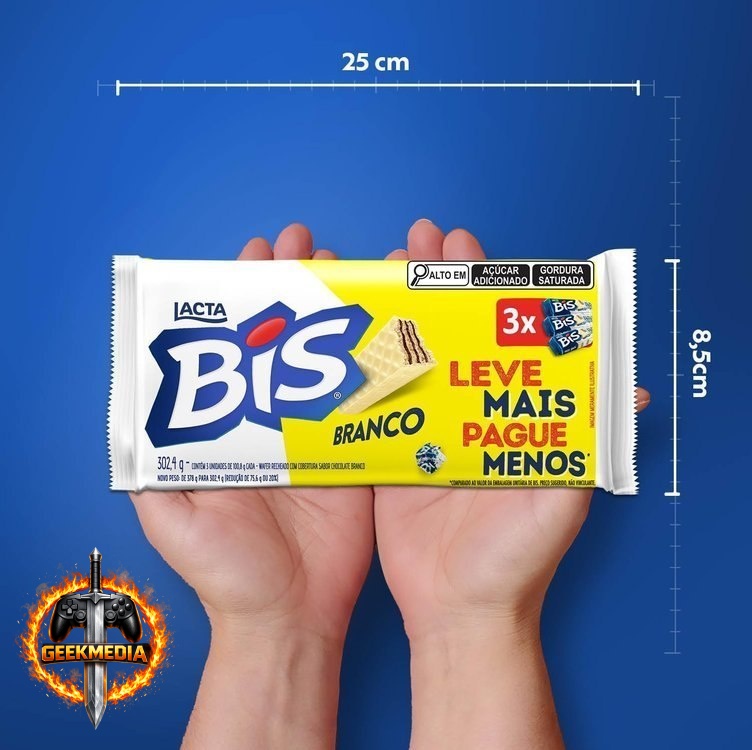 Bis Branco Kit com 3 unidades