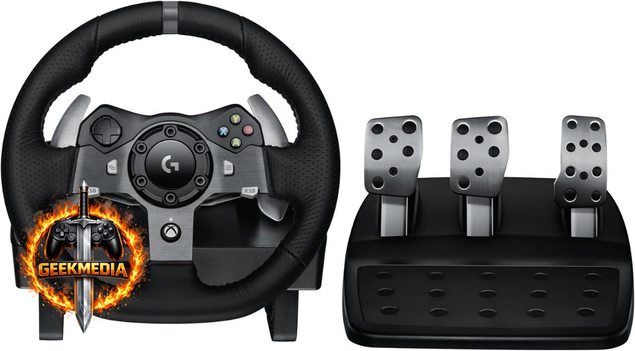 Volante Logitech G920 Driving Force e Pedais