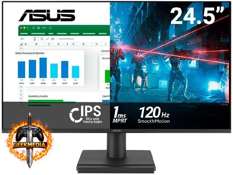 Monitor Gamer Asus 24.5" Full HD 120Hz