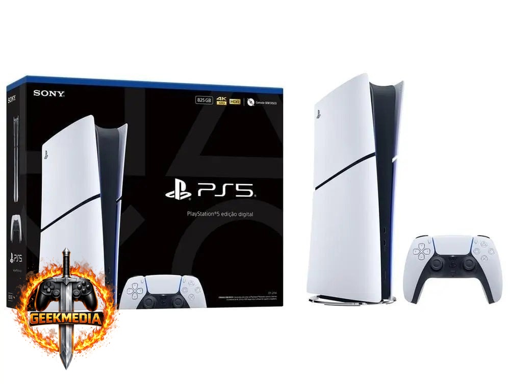 Playstation 5 Edição Digital 825GB com 1 Controle DualSense