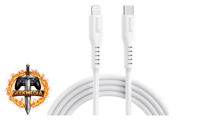 Cabo Geonav USB-C para Lightning 38W, 1,5m, Branco