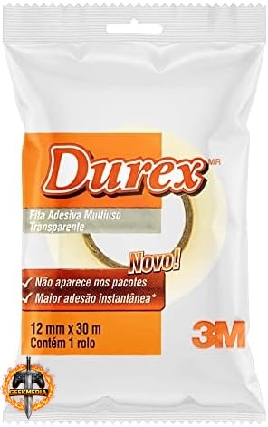 Fita Adesiva Durex Transparente 12mm x 30m