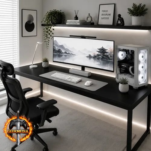 Mesa Gamer 150cm Para Escritório Industrial Estrutura Aço