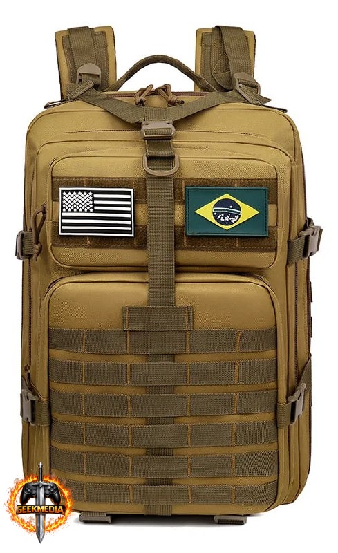 Mochila Tática Militar Impermeável E Resistente 50 Litros