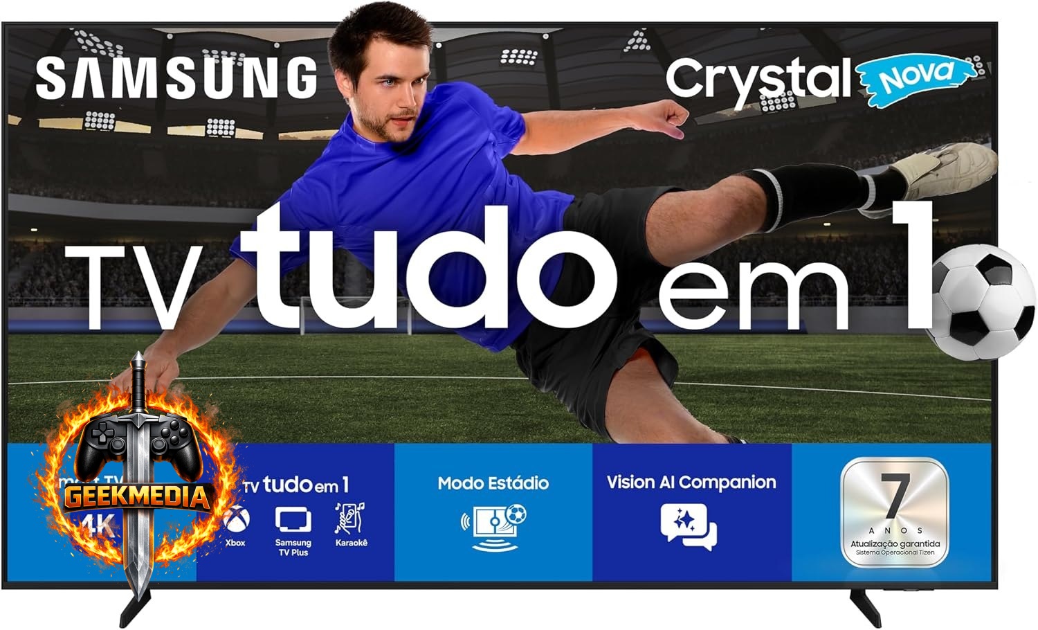 Samsung Smart TV 50" Crystal UHD 4K U8600F 2025
