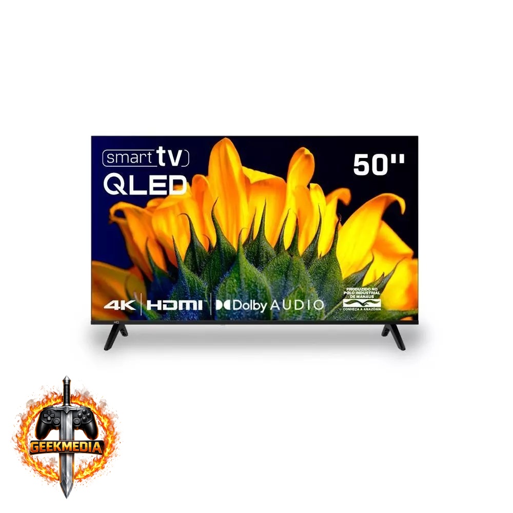 Smart TV HQ QLED 50 Polegadas HQ-QLED50SM 4K
