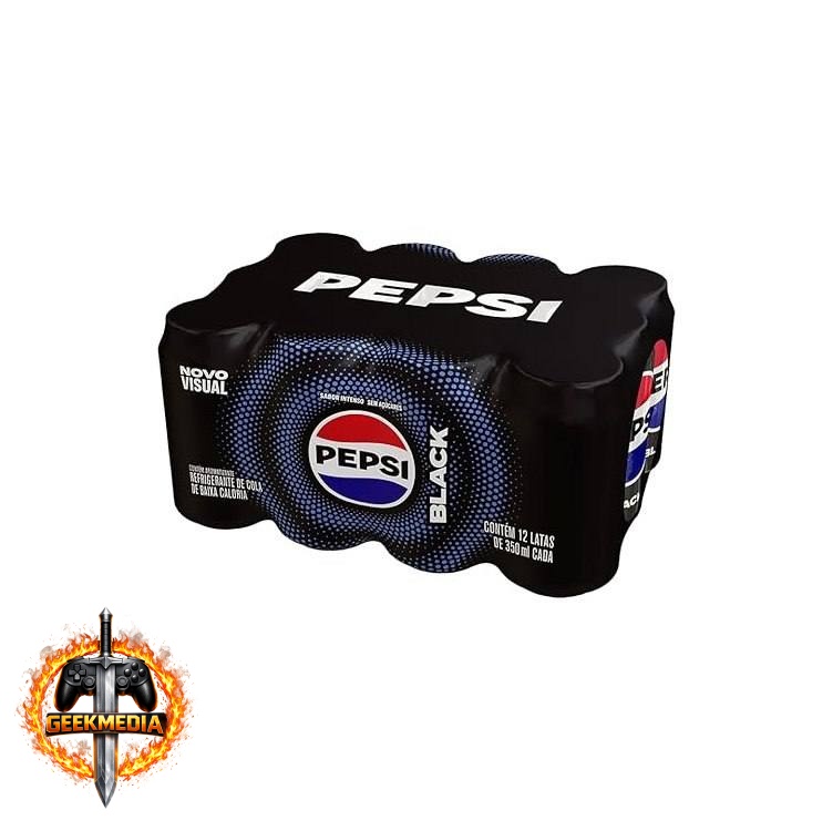 Refrigerante Pepsi Zero BLACK, Lata 350Ml Pack (12 Unidades)