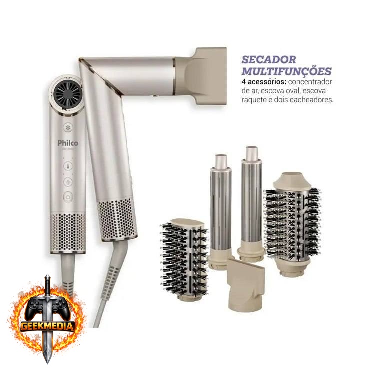 Secador De Cabelos Philco PSC3500 4 Em 1