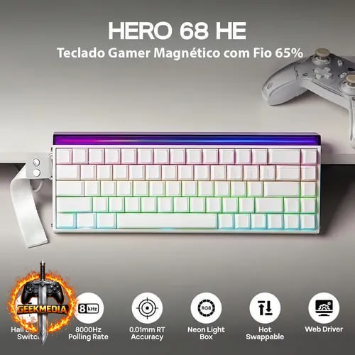 Teclado Magnético Aula Hero68