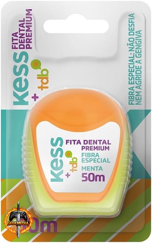Kess Fita Dental 50m PTFE Filamento Único Sabor Menta
