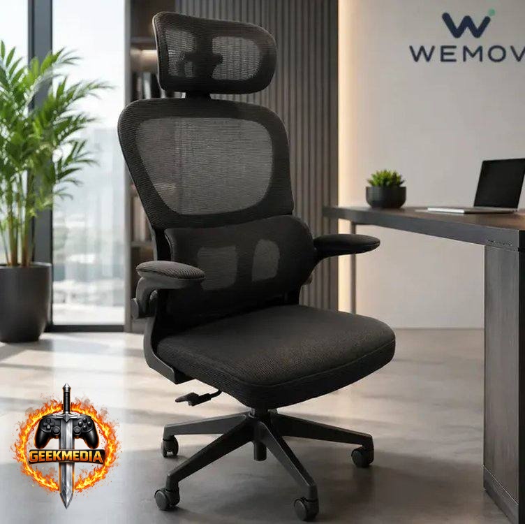 Cadeira De Escritório Ergonomica Wemov Confort Giratoria Resistente 180kg