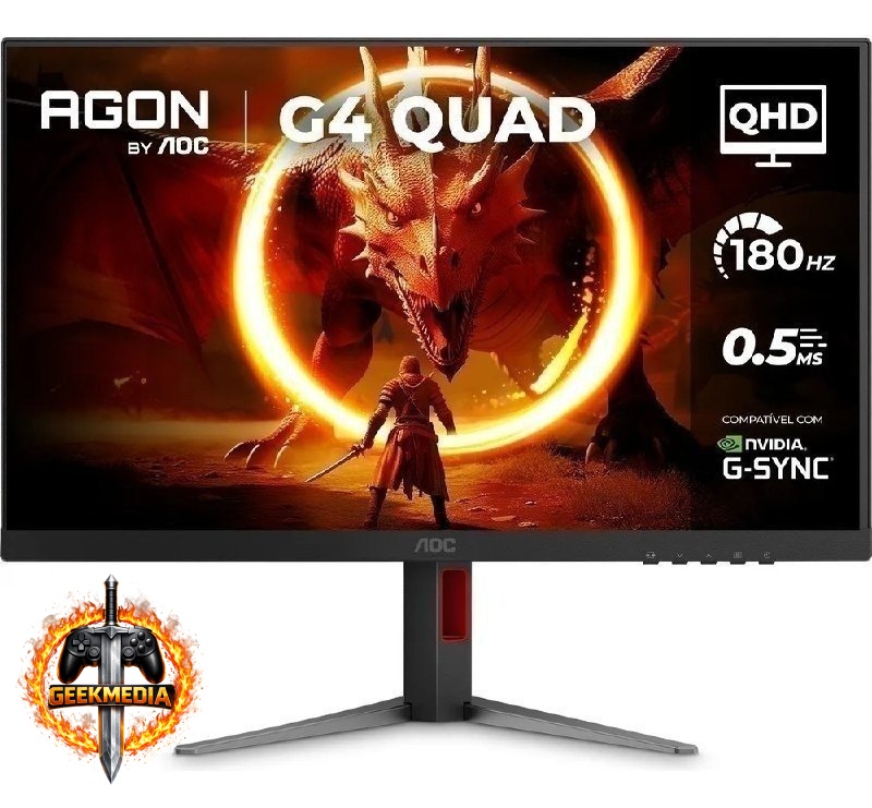 Monitor Gamer AOC AGON QUAD 27" Base Ajustável