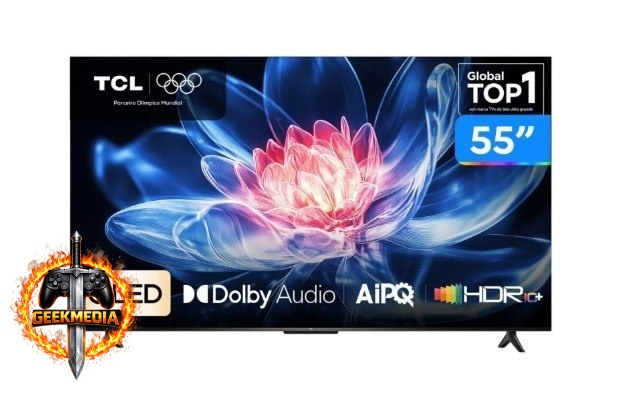 TV inteligente 55 TCL 4K UHD QLED 55T6C
