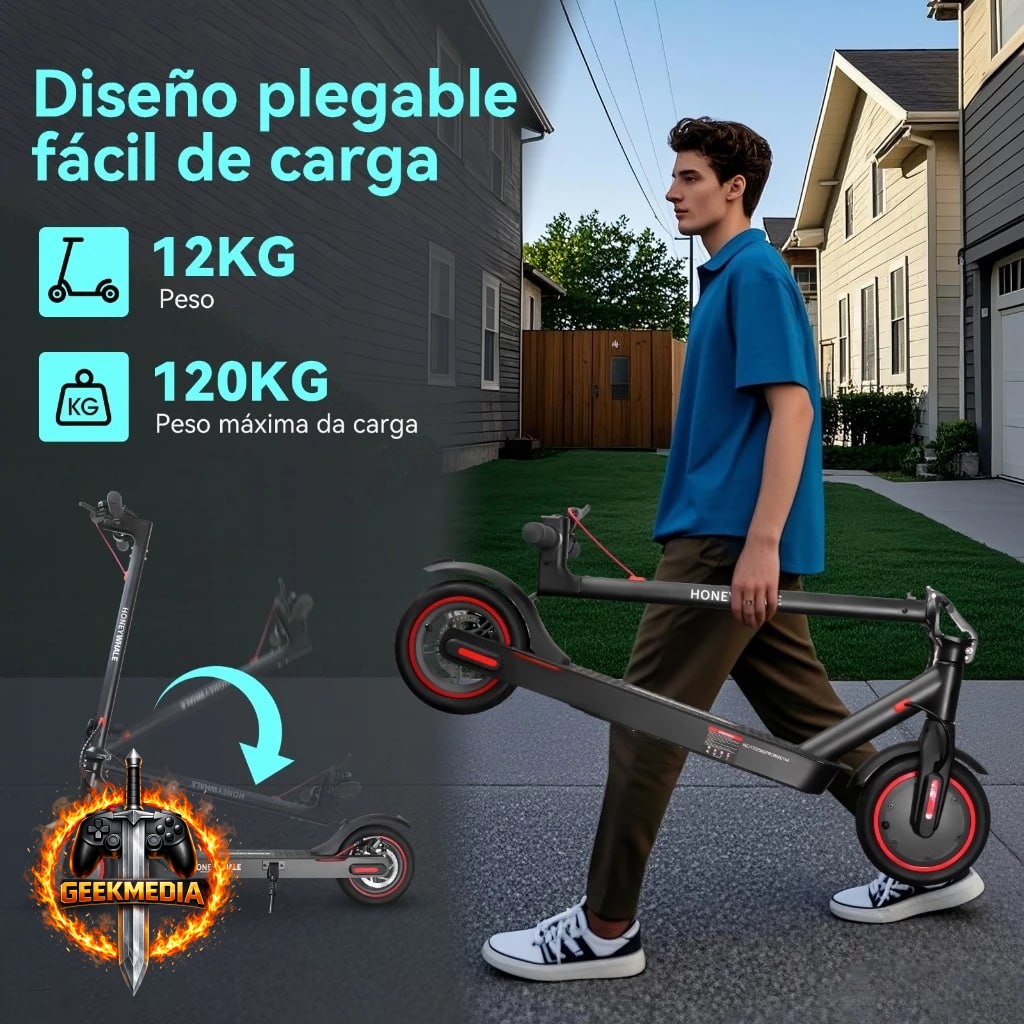 Scooter Elétrica HONEYWHALE M2 Pro 500W