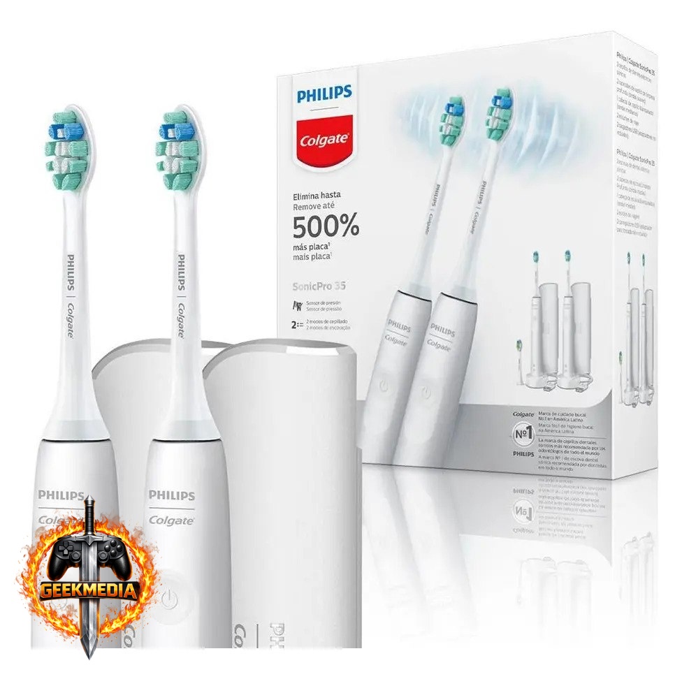 Escova Eletrica Philips Colgate Sonicpro 35 2 Unidades