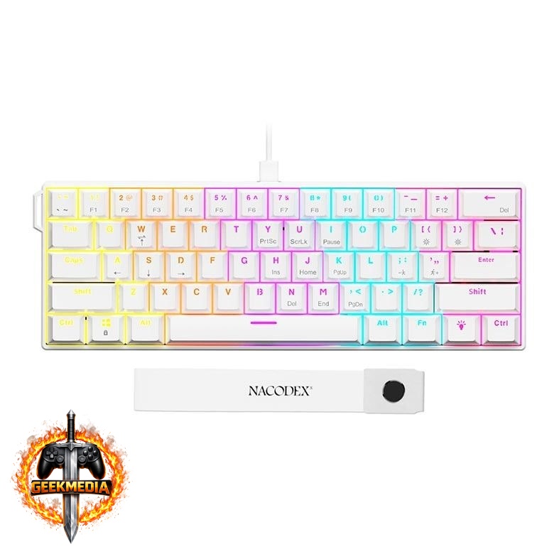 Teclado Mecânico Ajazz X Nacodex NK61, Switch Red