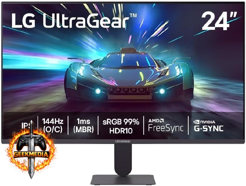 Monitor LG UltraGear 24" 144Hz 24G411A-B