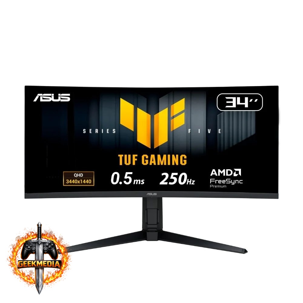 Monitor Gamer Curvo ASUS TUF 34" WQHD 250Hz
