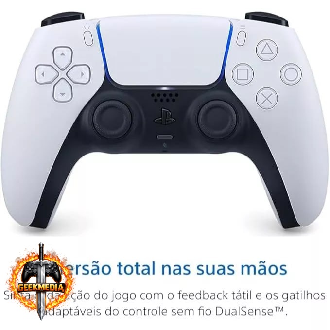 Controle sem Fio DualSense PS5 Sony Branco