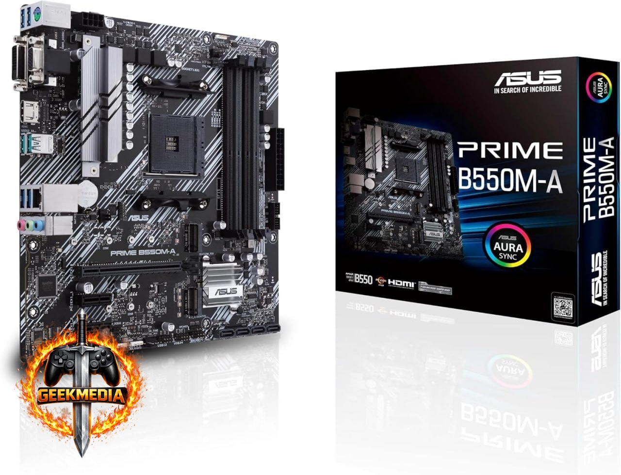 Placa Mae Asus Prime B550M-a
