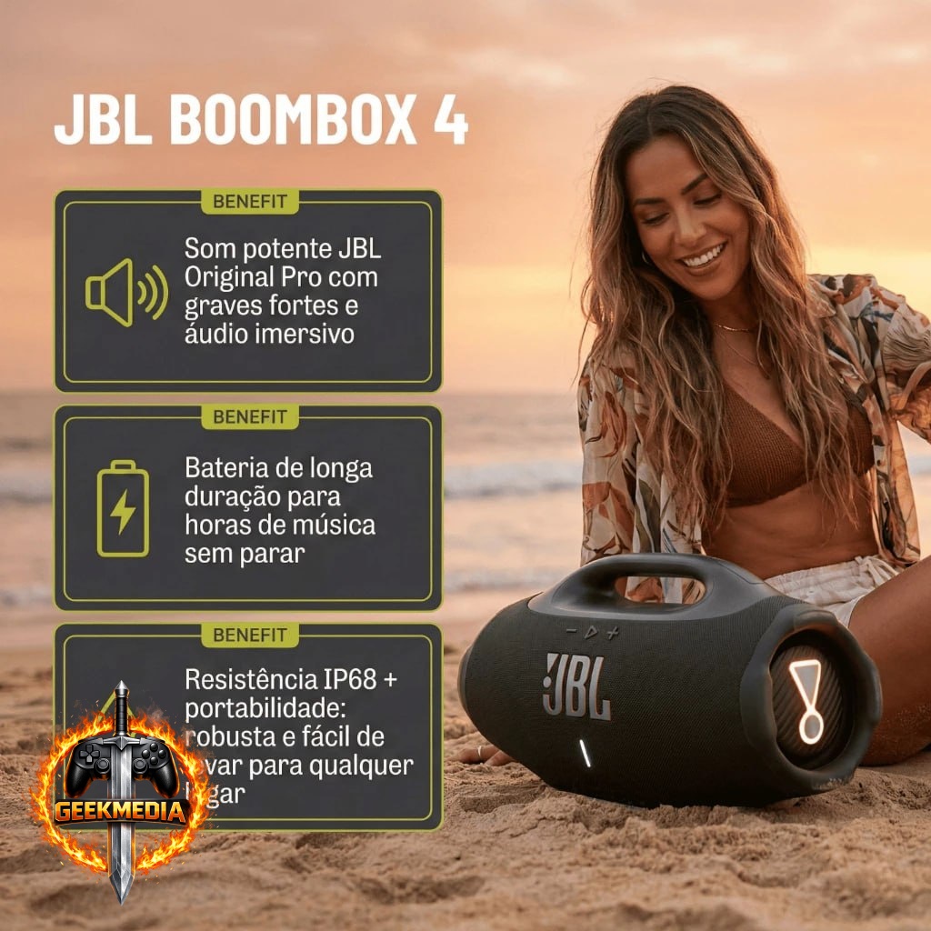 Caixa de Som Bluetooth JBL Boombox 4