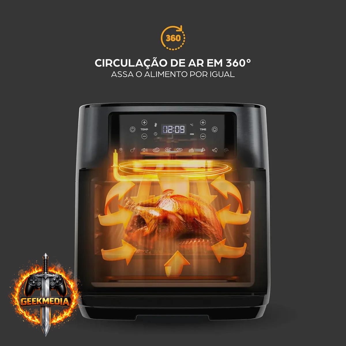 Air Fryer Oven WAP WAOD2 Black Inox