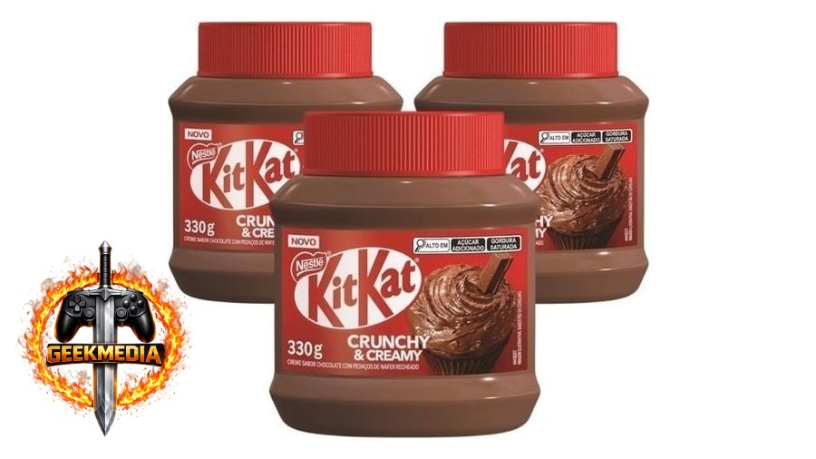 Kit 3 Creme Crocante Kit Kat 330g Nestlé
