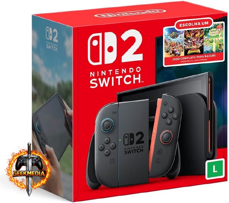 Nintendo Switch 2 - Modelo Nacional - Bundle com Jogo