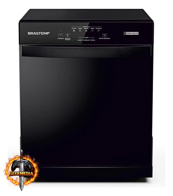 Lava Louças Brastemp 8 Serviços Preta BLF08AE