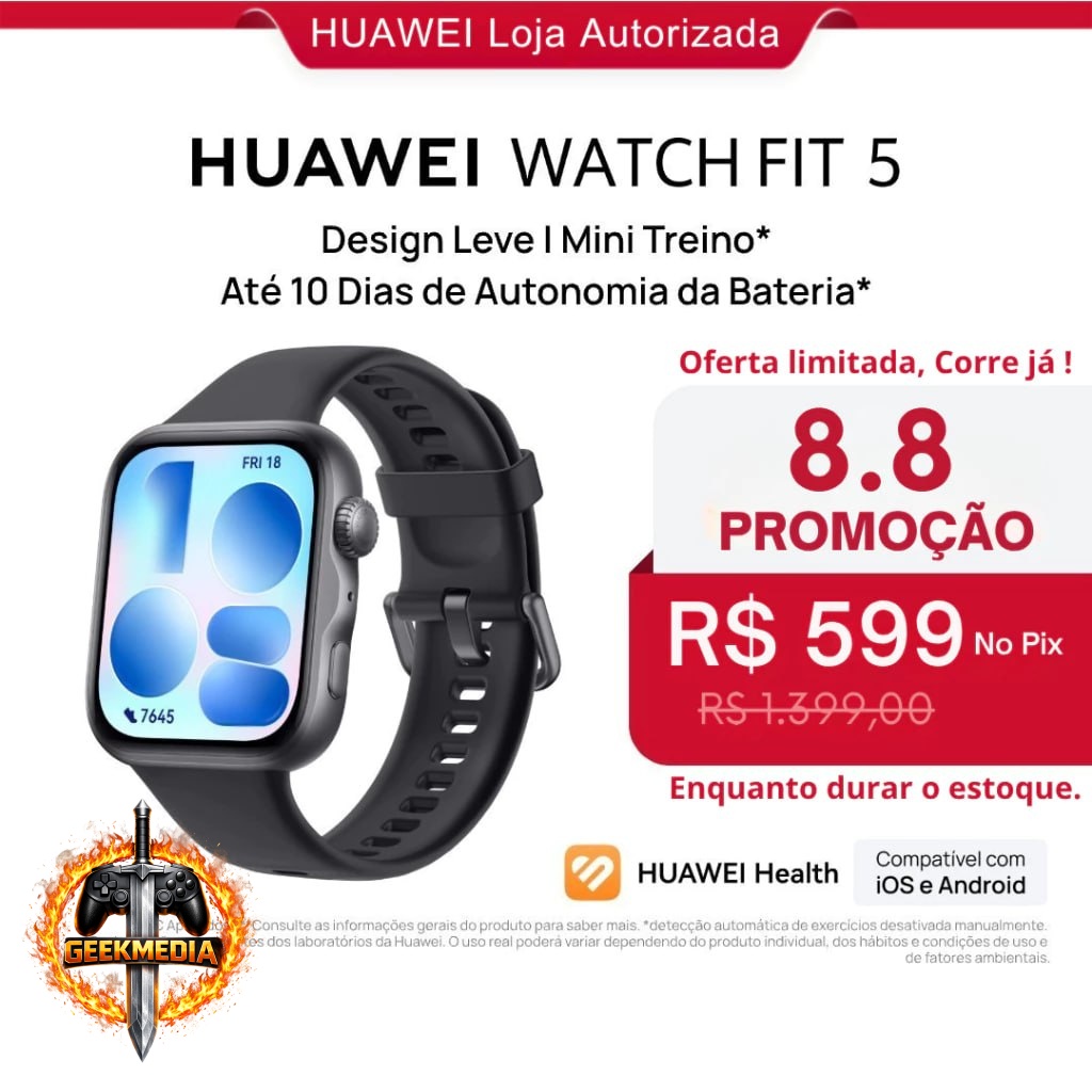 Smartwatch Huawei Watch Fit 5 AMOLED GPS