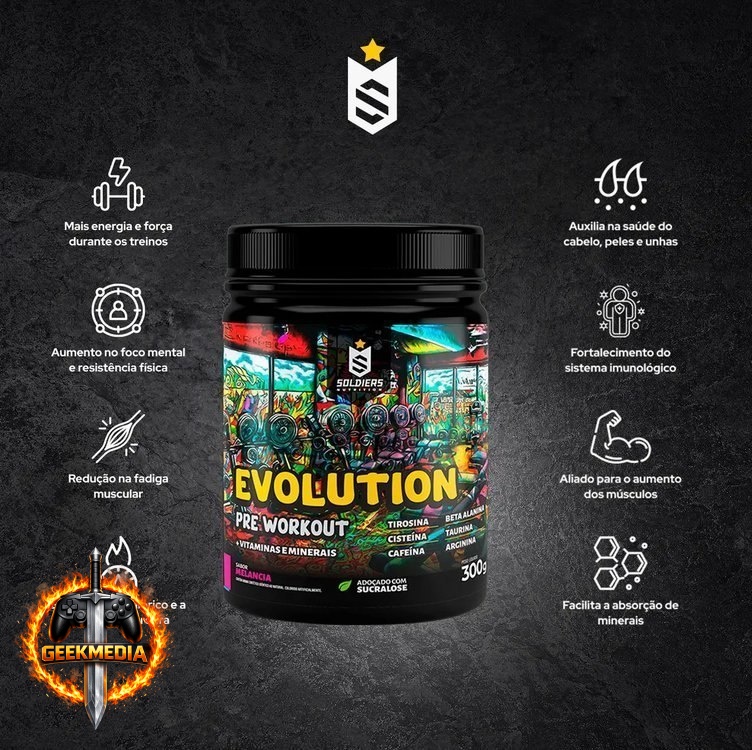 Pré-Treino Evolution Workout 300g