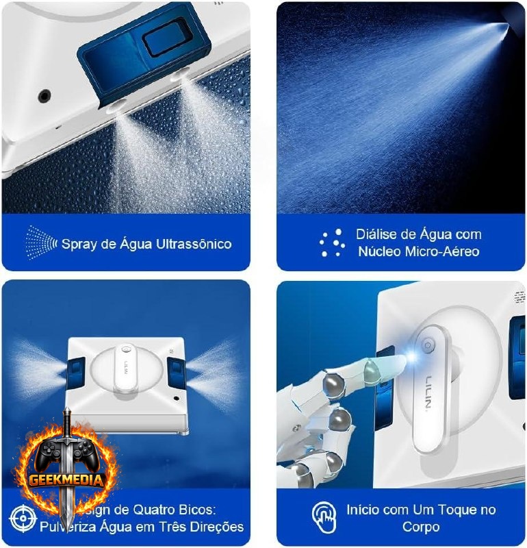 Robô Limpa-Vidros Lilin YW509