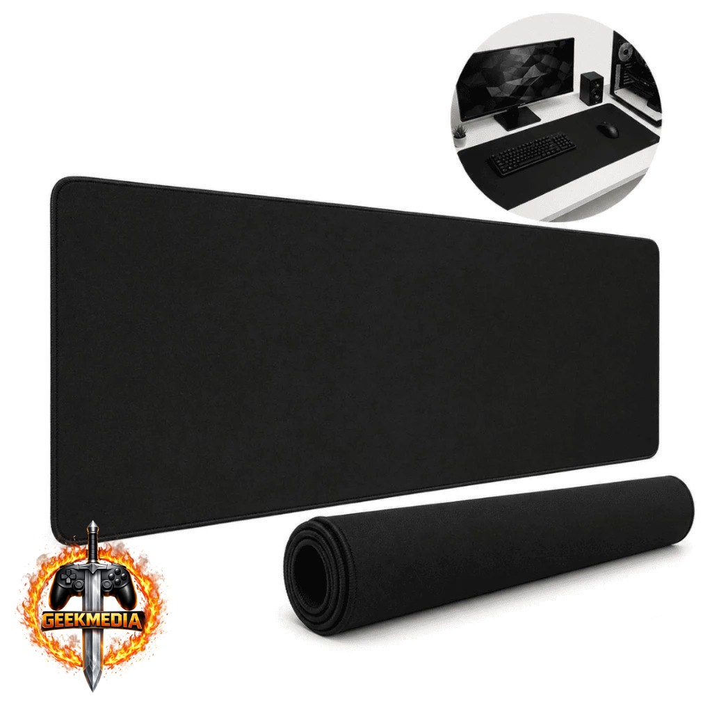 Mousepad Gamer Preto Extra Grande 90x40cm