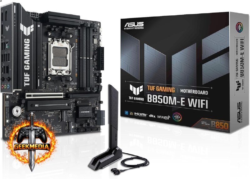 Placa Mãe ASUS TUF GAMING B850M-E WIFI