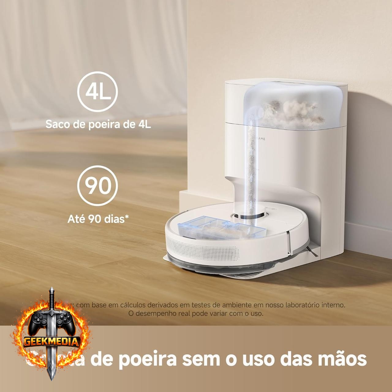Robô Aspirador DREAME D15 Plus 13.000 Pa