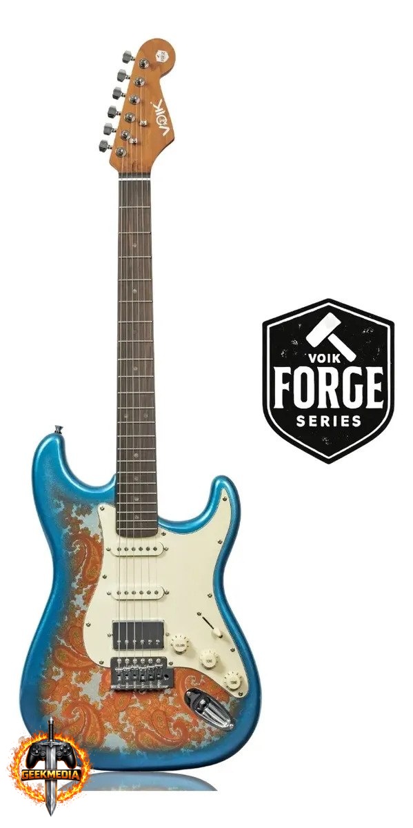 Guitarra Elétrica Voik 300 BLUEFLAME Strato HSS