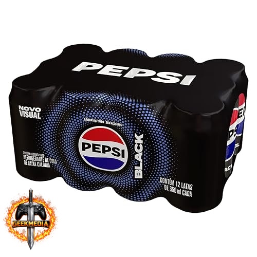 Refrigerante Pepsi Zero BLACK, Lata 350Ml Pack (12 Unidades)