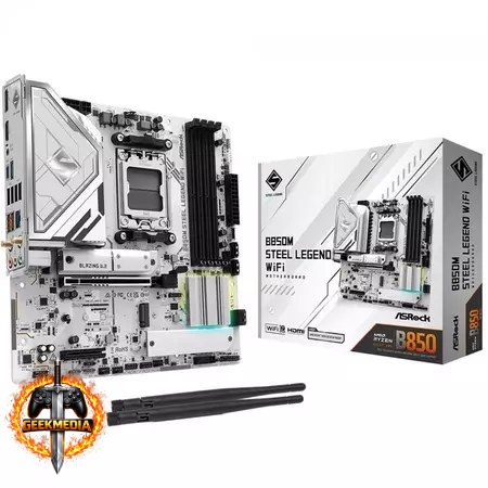 Placa Mãe ASRock B850M Steel Legend WiFi