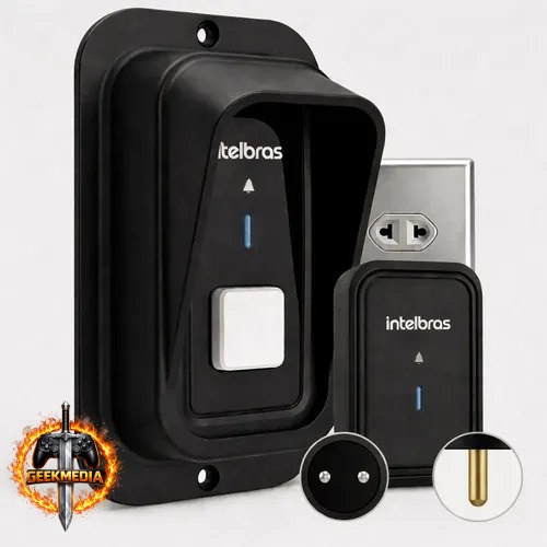 Kit Campainha Intelbras CIB 101  Protetor Antivandalismo