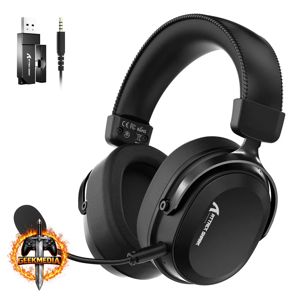 Headset Gamer Sem Fio Attack Shark L30 Pro